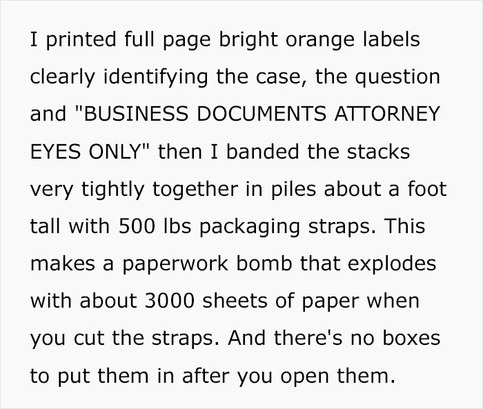 This Guy Creates A 'Paperwork Bomb' And Sends It To His Wife's Divorce Lawyers After She Tries To Go After His Business