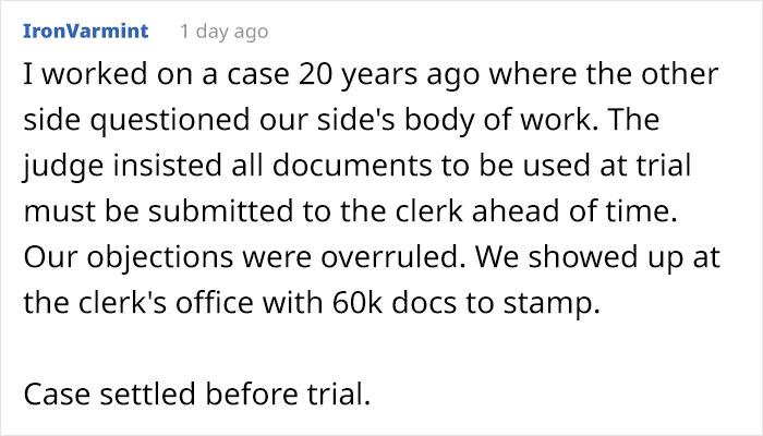 This Guy Creates A 'Paperwork Bomb' And Sends It To His Wife's Divorce Lawyers After She Tries To Go After His Business