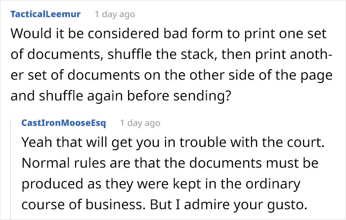 This Guy Creates A 'Paperwork Bomb' And Sends It To His Wife's Divorce Lawyers After She Tries To Go After His Business