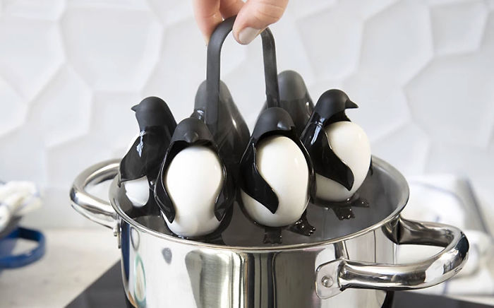 Meet 'Egguins', The Awesome New Kitchen Invention That Makes Boiling Eggs Easy And Fun Meet 'Egguins', The Awesome New Kitchen Invention That Makes Boiling Eggs Easy And Fun