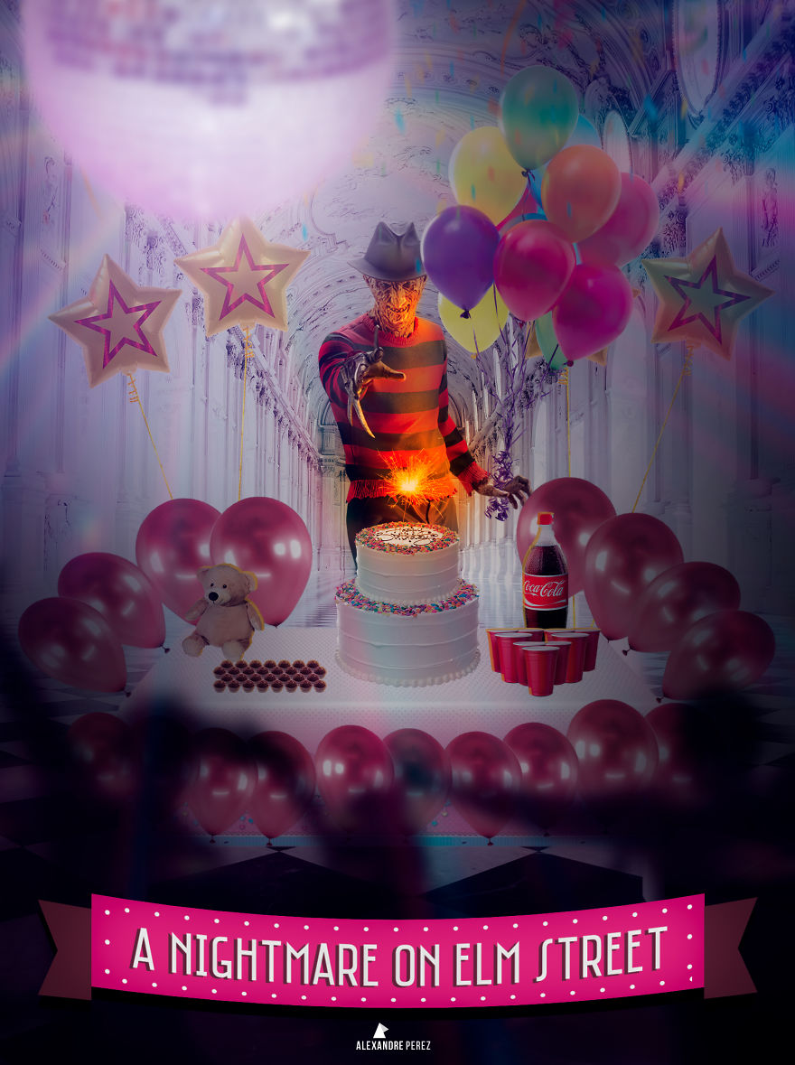 Movie Serial Killers In Contrasting Posters