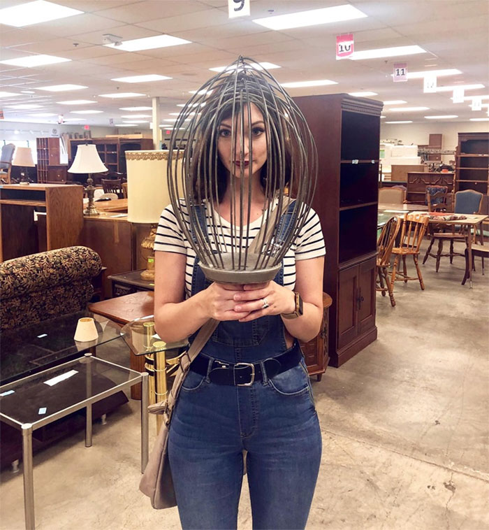 You Better Believe I Bought This Giant Antique Industrial-Grade Wire Whisk Mixer Attachment I Have Absolutely No Use For Other Than To Admire For Aesthetics