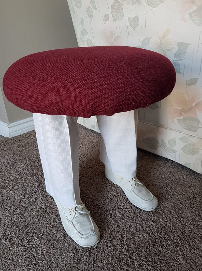 Take Your Brother To The Thrift Shop, They Said. It Will Be Fun, They Said. This Monstrosity Now Occupies A Place Of Honor In His Apartment, And In My Nightmares