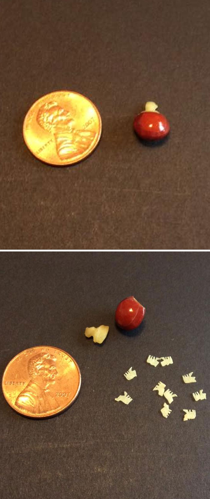 Someone Posted Miniatures On Here And Wanted To See This! It’s A Bean With Ten Tiny Elephants In It. I’ve Had It For About 50 Years And I Got It At An Antique Store When I Was A Kid