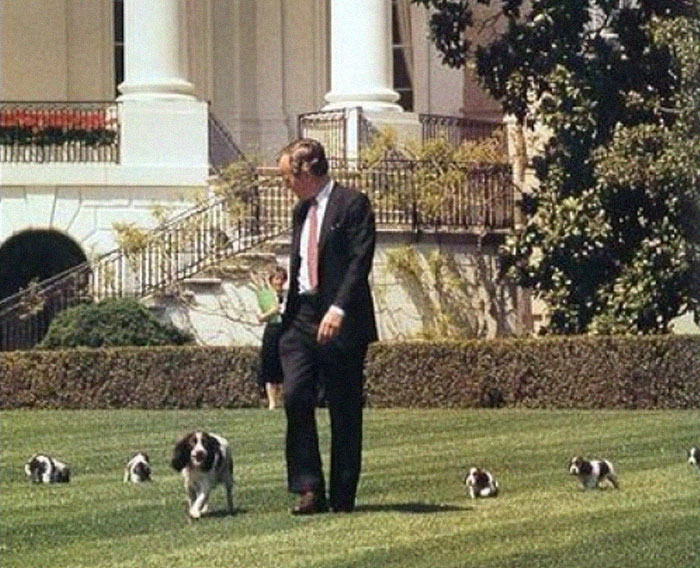 George Bush Sr. Once Wrote This Funny Memo To The White House Staff Regarding His Fat Dog Ranger