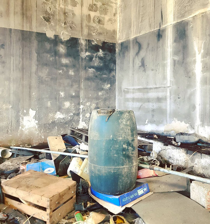 Portuguese Graffiti Artist Turns A Concrete Block Into An Abandoned Bus Portuguese Graffiti Artist Turns A Concrete Block Into An Abandoned Bus