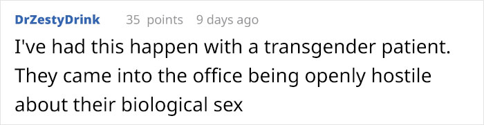 Tired Of Patients Not Wanting To Reveal Their Biological Sex This Person Went On A Rant To Explain Why It Can End Tragically Tired Of Patients Not Wanting To Reveal Their Biological Sex This Person Went On A Rant To Explain Why It Can End Tragically