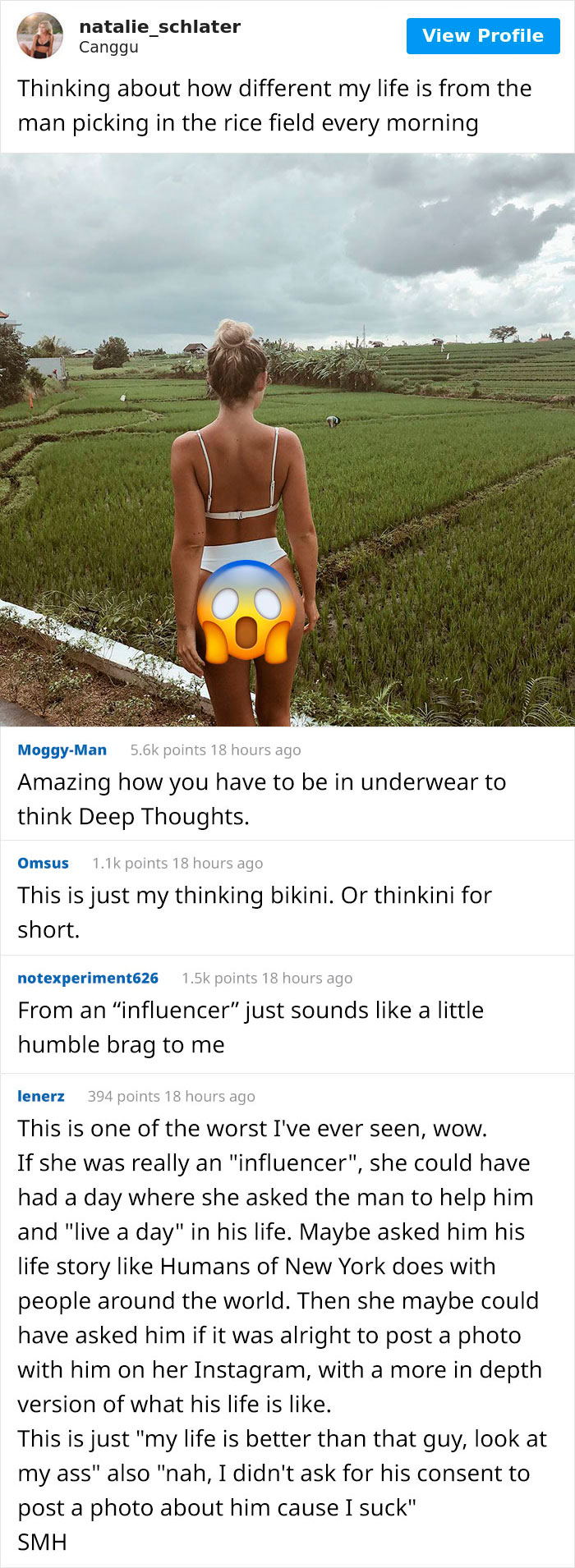 Instagram Model Compares Her Life To Rice Workers, Gets Called Out For Being Insensitive