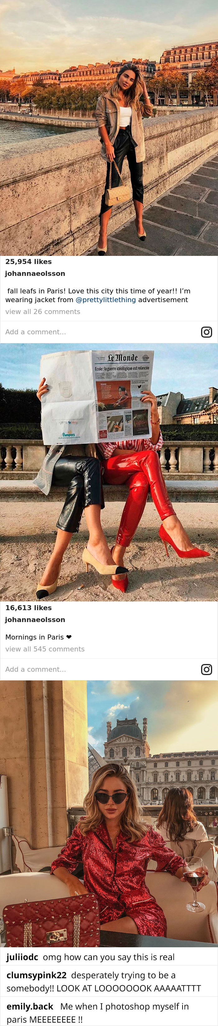 Instagrammer Called Out For Faking Her Trip To Paris