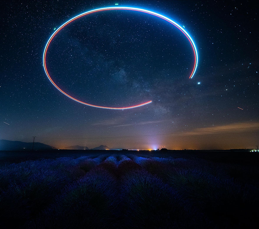 Breathtaking Aerial Photos Of A Lavender Field In Southern France By Samir Belhamra (12 Pics)