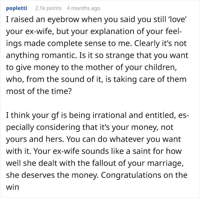 Guy Wants To Give Part Of Lottery Winnings To His Ex That Raises Their Kids, His GF Goes Livid