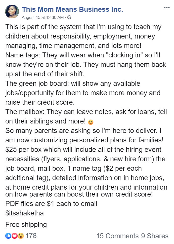 Kids Keep Asking Mom For More Pocket-Money So She Creates Household Chore 'Jobs' And Makes Them Apply Kids Keep Asking Mom For More Pocket-Money So She Creates Household Chore 'Jobs' And Makes Them Apply