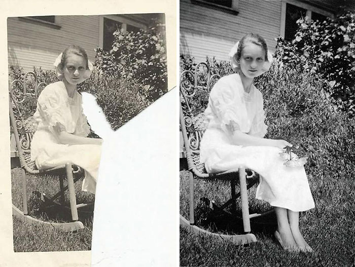Young Girl's Photo Restoration