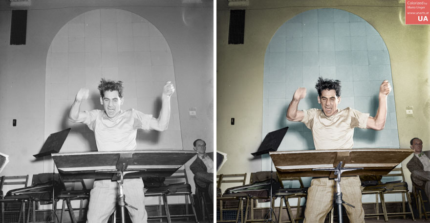 Portrait Of Leonard Bernstein, Carnegie Hall, New York, Between 1946 And 1948