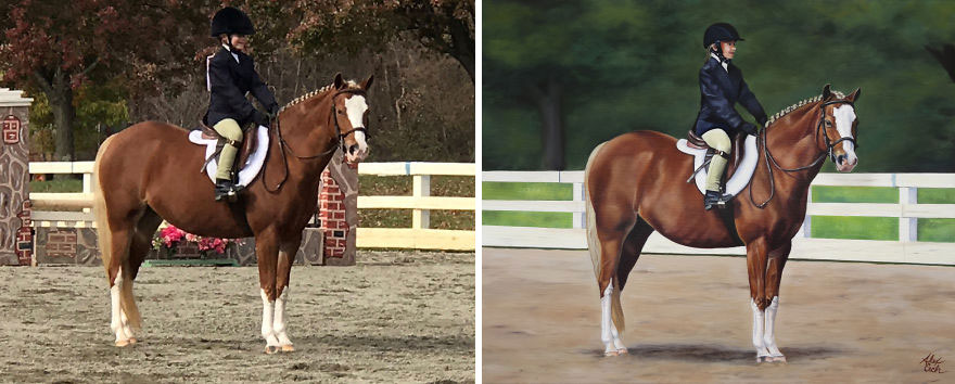 Morgan And Derby, Oil On Linen, 16x20