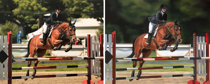 Debbie And Le Bon, Oil On Linen, 16x20