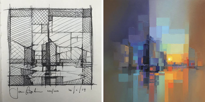 Artist Creates Modern Landscapes In His Unique Abstract Style (13 Pics)