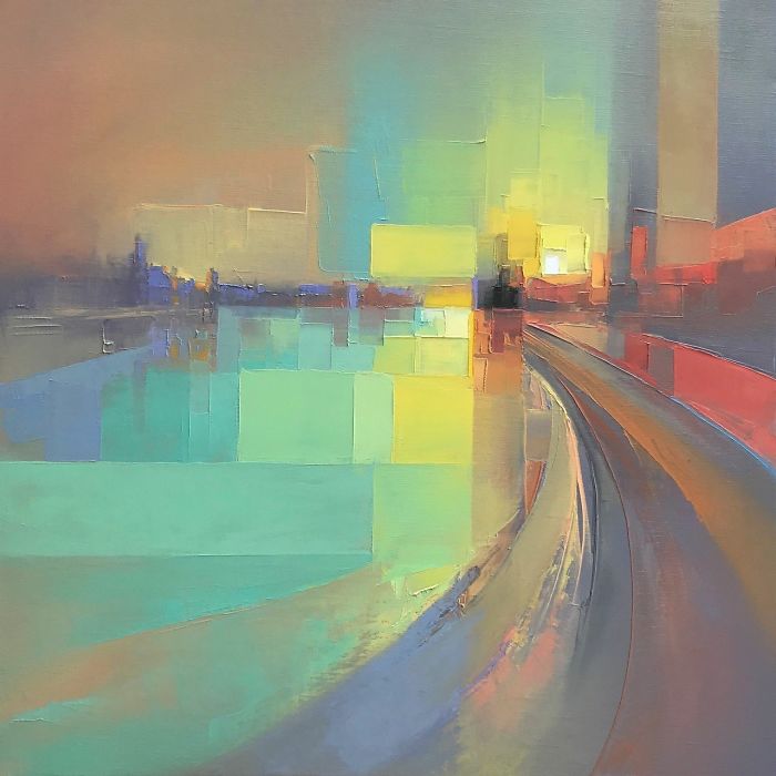 Artist Creates Modern Landscapes In His Unique Abstract Style (13 Pics)