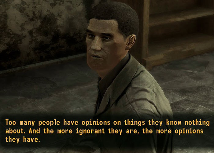 "Too Many People Have Opinions On Things They Know Nothing About..."