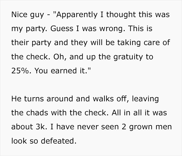 Two Pretentious Guys Think They're Better Than The Waiter, Boss Makes Them Pay The 3k Dollar Bill Two Pretentious Guys Think They're Better Than The Waiter, Boss Makes Them Pay The 3k Dollar Bill