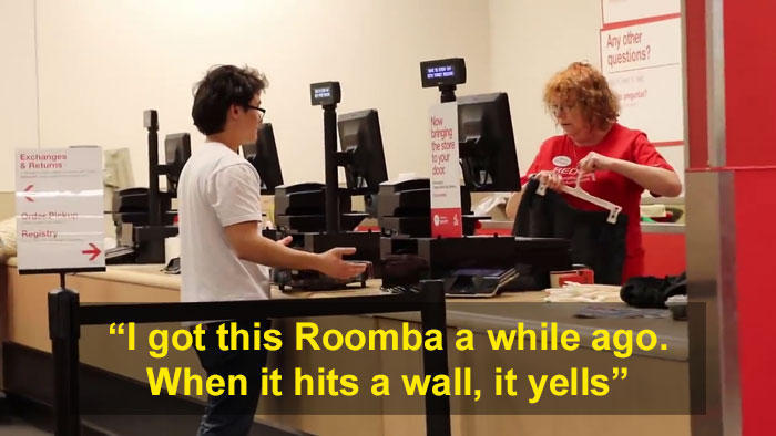 Someone Modified A Roomba To Curse When It Bumps Into Things And It's Hilarious Someone Modified A Roomba To Curse When It Bumps Into Things And It's Hilarious