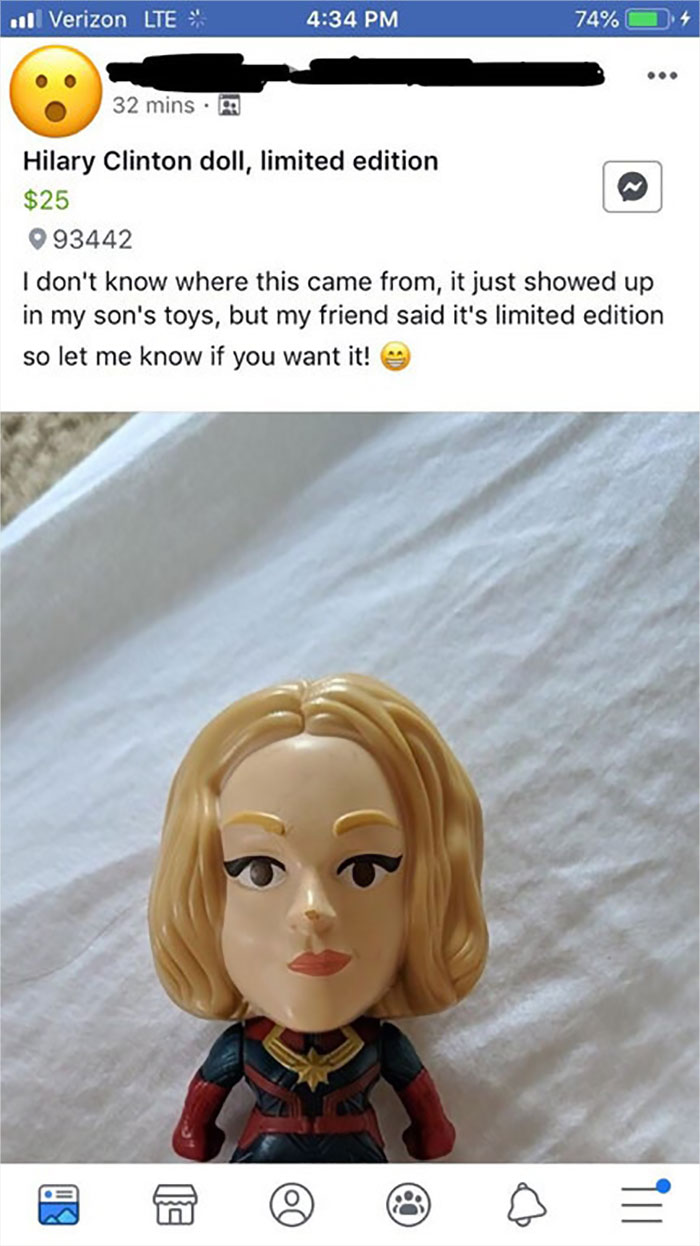 “Limited Edition” Captain Marvel Happy Meal Toy For Only $25