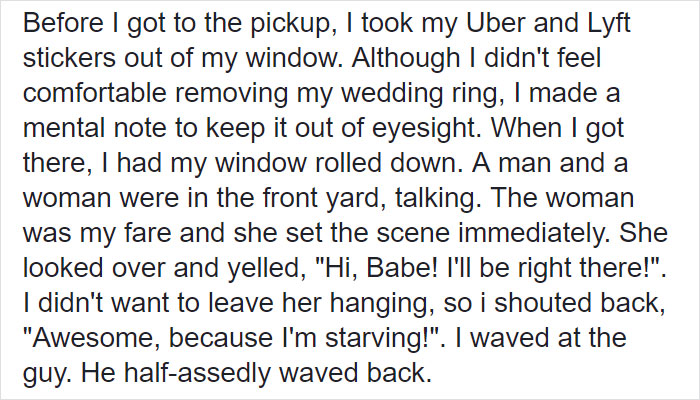 Uber Driver Gets Message Asking To Pretend To Be This Passenger's Boyfriend, Possibly Saves Her From An Assault Uber Driver Gets Message Asking To Pretend To Be This Passenger's Boyfriend, Possibly Saves Her From An Assault