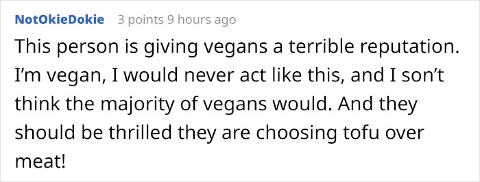 Person Shares A Conversation With An Aggressive Vegan Who Accused Them Of Appropriation Just Because They Enjoy Tofu Person Shares A Conversation With An Aggressive Vegan Who Accused Them Of Appropriation Just Because They Enjoy Tofu