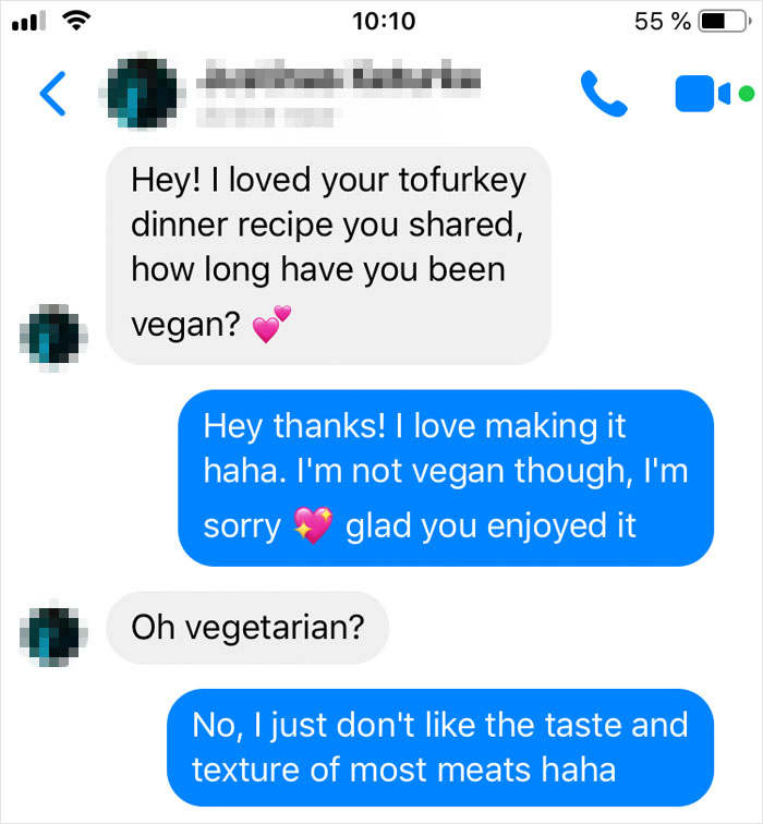 Person Shares A Conversation With An Aggressive Vegan Who Accused Them Of Appropriation Just Because They Enjoy Tofu Person Shares A Conversation With An Aggressive Vegan Who Accused Them Of Appropriation Just Because They Enjoy Tofu