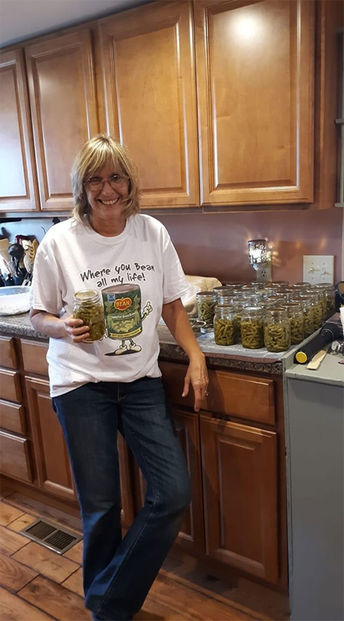 Maybe Not Weird, But Just Happened To Find This T-Shirt At A Local Thrift Store The Same Day I Was Canning Green Beans! And Only Paid .10 Cents!