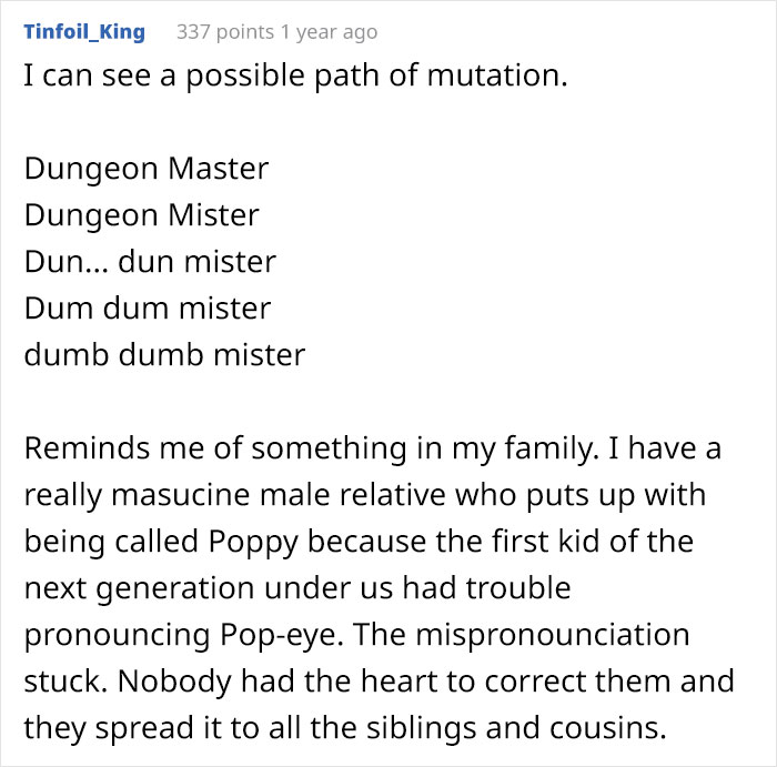 Dungeon Master Shares How He Helped His Friend's Daughter Sleep After She Called Him "Dumb Dumb" Dungeon Master Shares How He Helped His Friend's Daughter Sleep After She Called Him "Dumb Dumb"