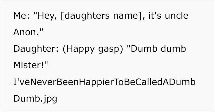 Dungeon Master Shares How He Helped His Friend's Daughter Sleep After She Called Him "Dumb Dumb" Dungeon Master Shares How He Helped His Friend's Daughter Sleep After She Called Him "Dumb Dumb"