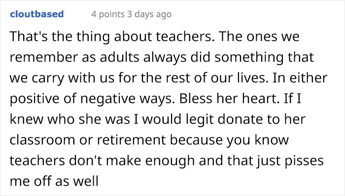 Guy Shares Wholesome Stories About His 'Mean' High School Teacher And 23k People Love It Guy Shares Wholesome Stories About His 'Mean' High School Teacher And 23k People Love It