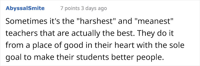 Guy Shares Wholesome Stories About His 'Mean' High School Teacher And 23k People Love It Guy Shares Wholesome Stories About His 'Mean' High School Teacher And 23k People Love It