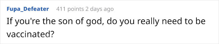 26 Responses People Had To This Anti-Vaxxer Proudly Wearing A 'Jesus Wasn&rsquo;t Vaccinated' T-Shirt