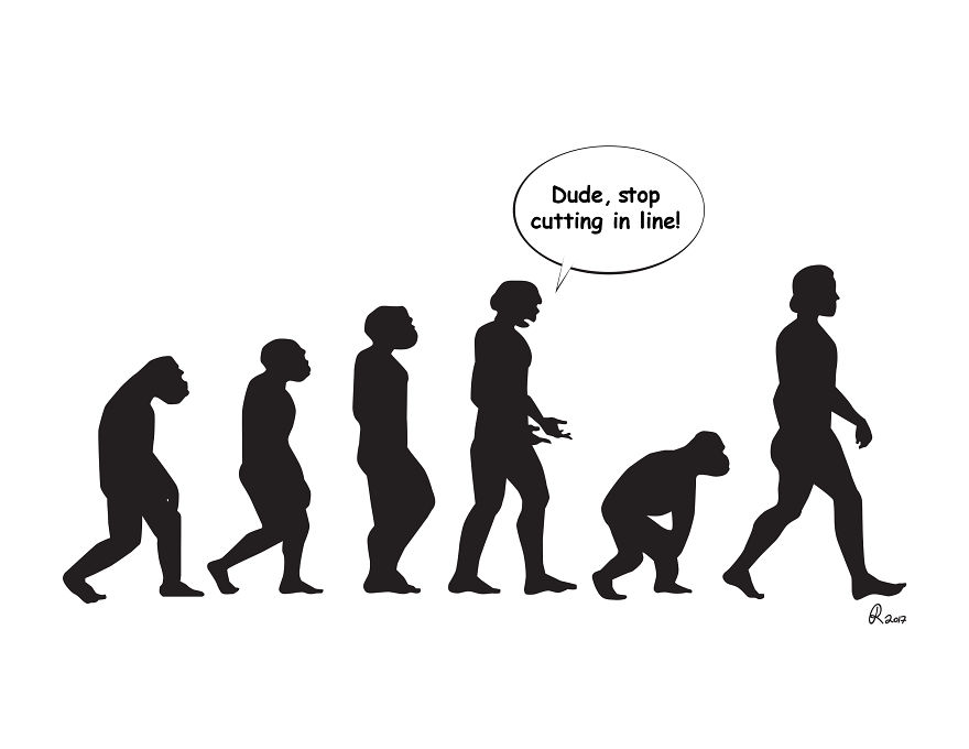 Still Don’t Believe In Evolution?! These Cartoons Take It To The Next Step.