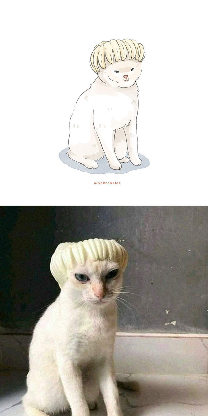 Digital-Watercolor-Cat-Paintings-Watercatlor