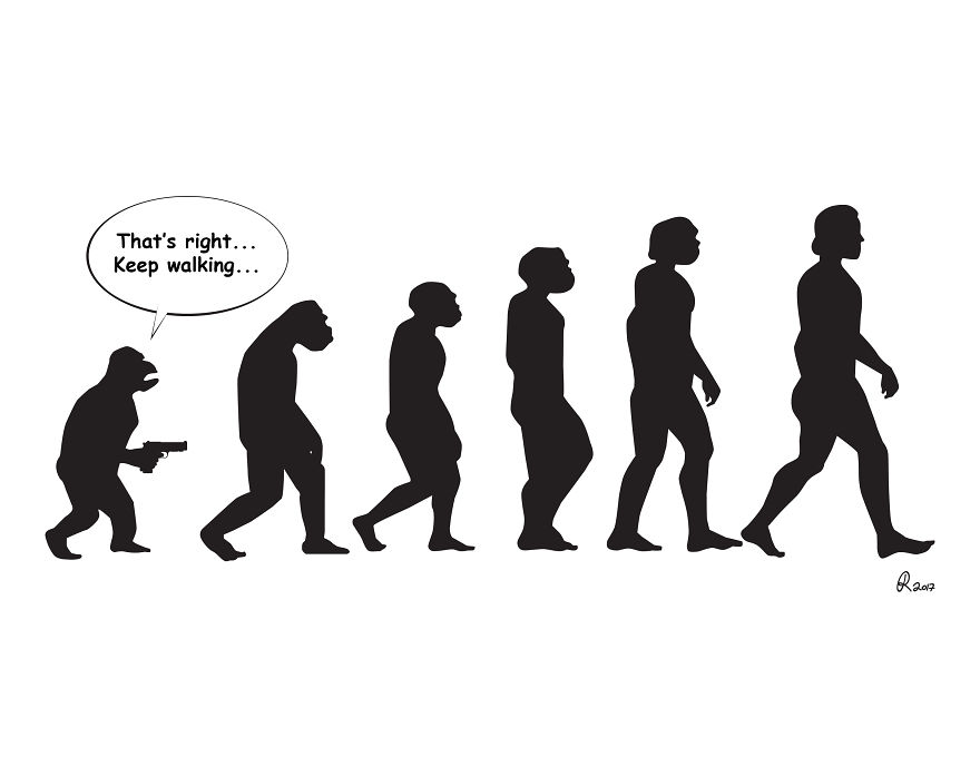 Still Don’t Believe In Evolution?! These Cartoons Take It To The Next Step.
