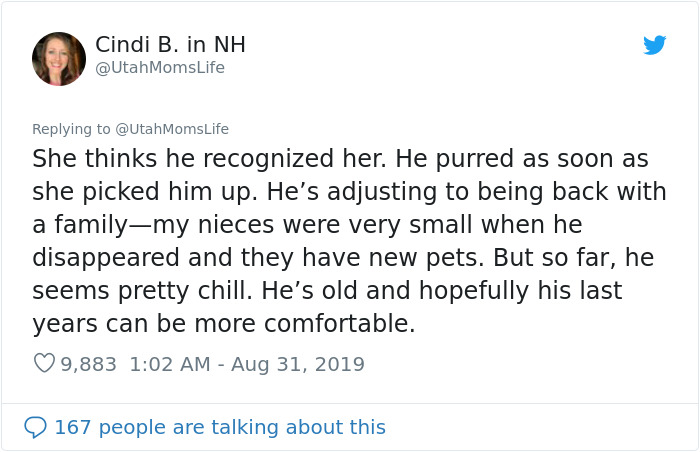 Missing Cat Is Brought Home After 5 Years, Still Recognizes Its Owner Missing Cat Is Brought Home After 5 Years, Still Recognizes Its Owner