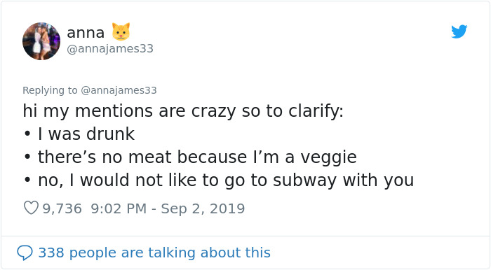This Woman Drunk-Ordered A Subway Sandwich And It Was So Crazy, The Subway Worker Had To Take A Picture This Woman Drunk-Ordered A Subway Sandwich And It Was So Crazy, The Subway Worker Had To Take A Picture