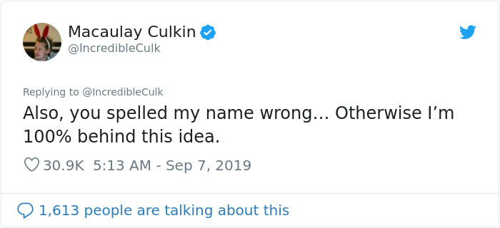 People Petition For Macaulay Culkin To Play Kevin In New ‘Home Alone,’ He Responds With 2 Funny Tweets People Petition For Macaulay Culkin To Play Kevin In New ‘Home Alone,’ He Responds With 2 Funny Tweets