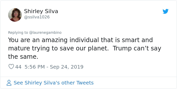 Trump Mocks Greta Thunberg's Speech, She Shades Him In Her Twitter Bio Trump Mocks Greta Thunberg's Speech, She Shades Him In Her Twitter Bio