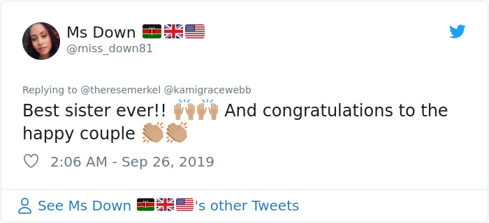 Girl Becomes A Bush On The Day Of Her Sister's Engagement So She Could Capture The Moment Unnoticed