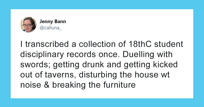 Woman Shares 18th Century Student Disciplinary Records In Response To ‘Millennials Are The Worst’ Claim