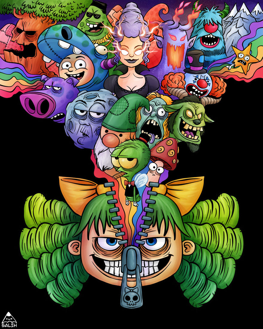 I Create Fan Art Illustrations For My Favorite Comics, TV Shows, And Movies