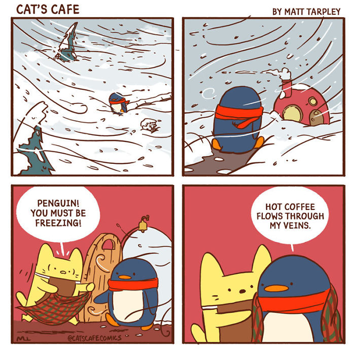 32 Wholesome Comics By Cat's Cafe That Will Brighten Your Day.