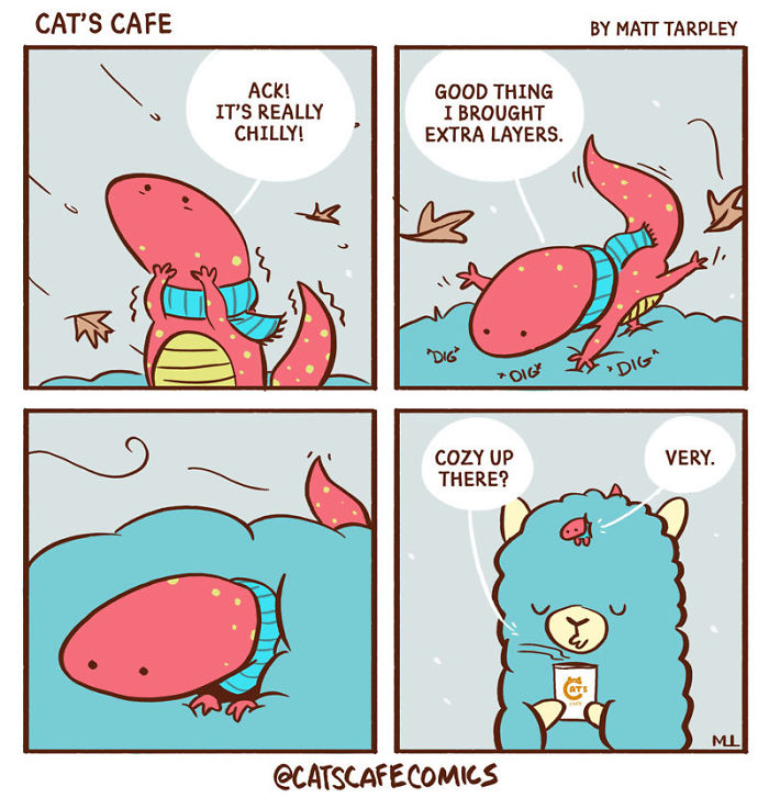 32 Wholesome Comics By Cat's Cafe That Will Brighten Your Day.