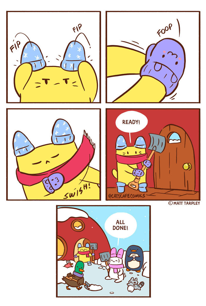 32 Wholesome Comics By Cat's Cafe That Will Brighten Your Day.