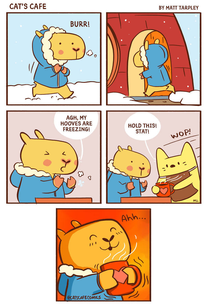 32 Wholesome Comics By Cat's Cafe That Will Brighten Your Day.