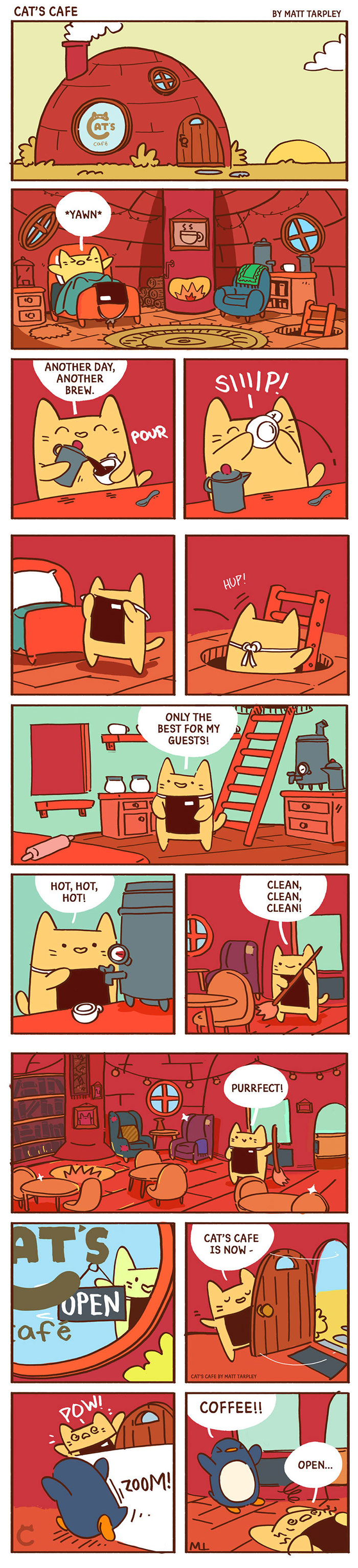 32 Wholesome Comics By Cat's Cafe That Will Brighten Your Day.